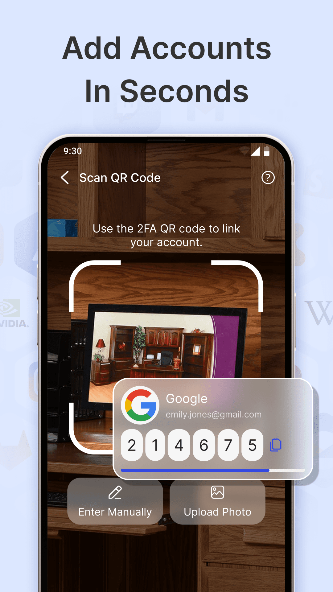 Authenticator App: Add accounts in seconds