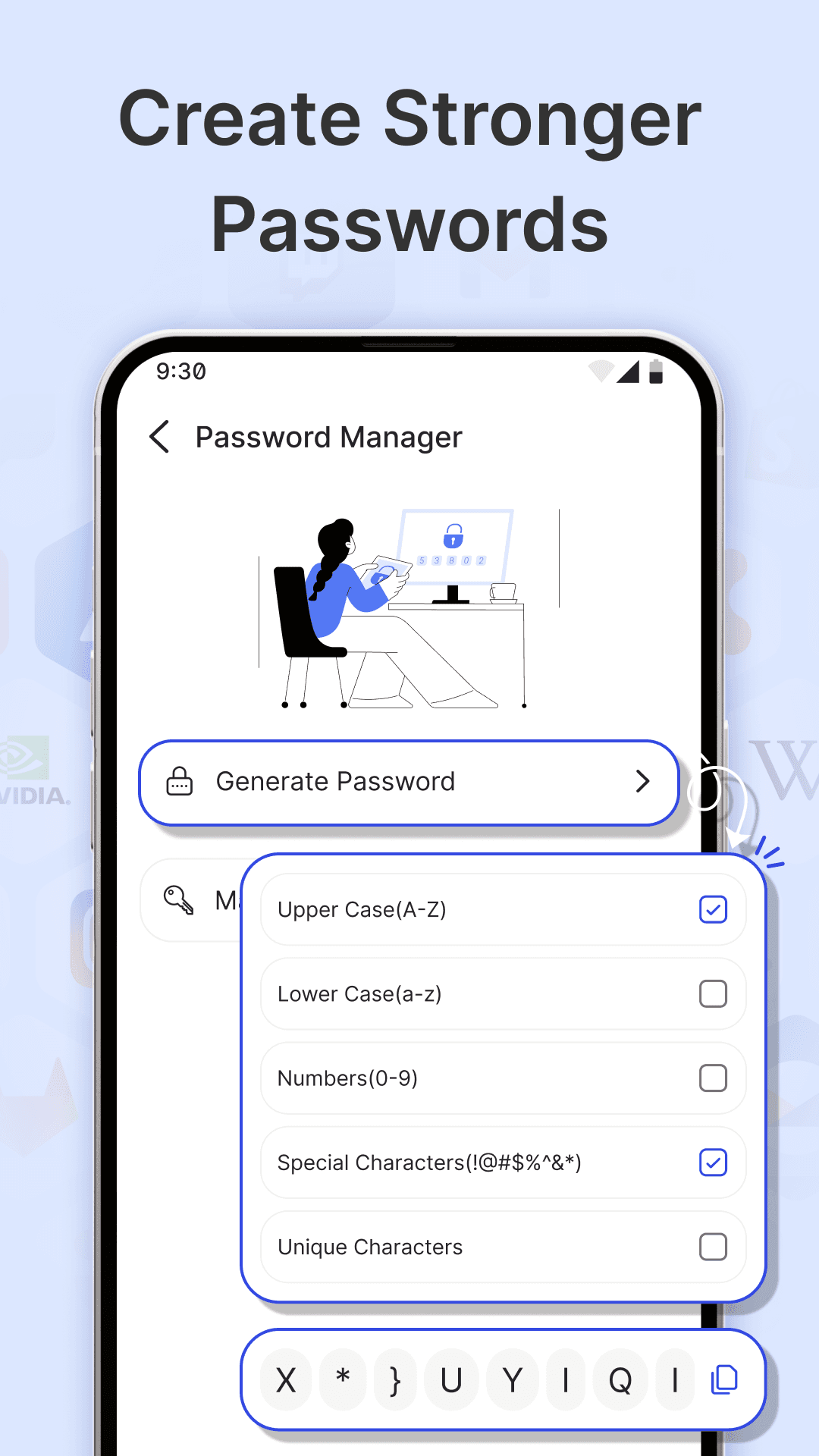 Authenticator App: Create stronger passwords